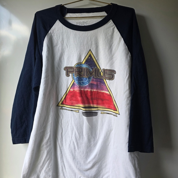 Tops - Womens Raglan PRIMUS Shirt - White and Navy